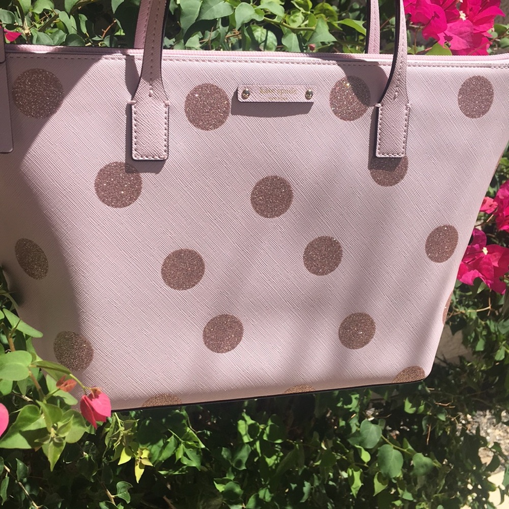 Kate Spade purse. Pink and gold.